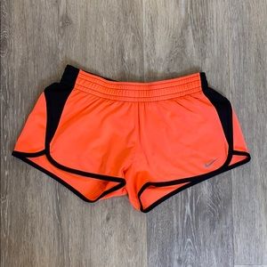 Nike Dri-fit neon orange shorts size XS